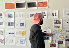 Matt looking at board